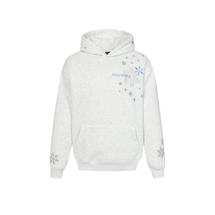 KINDD美式雪花刺绣连帽卫衣男女冬季潮流不撞衫宽松百搭情侣卫衣