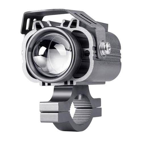 摩托车led射灯电动车铺路远近光切线透镜大灯外置超亮电瓶车大灯