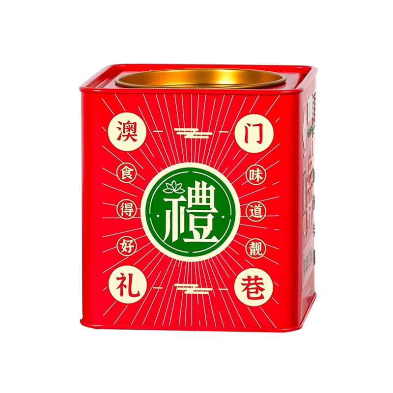 礼巷澳门特产传统糕点咸蛋黄开口酥笑口酥(海鸭蛋黄酥)218g/罐