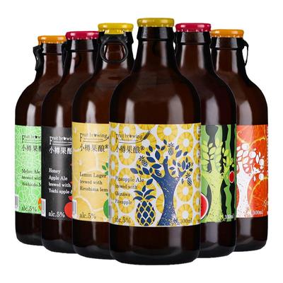 【小樽果酿】哈蜜瓜百香果樱桃蓝莓海盐荔枝蜂蜜苹果330ml*24瓶