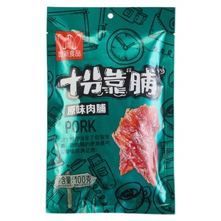 唯新100g十分靠脯猪肉类肉干肉脯小吃零食休闲食品猪肉条猪肉片