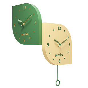 2026新款现代简约客厅拐角双面挂钟家用转角时钟餐厅钟表静音挂表