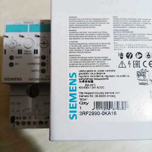 议价3RF2990-0KA16西门子功率控制器全新原装正品现货包邮