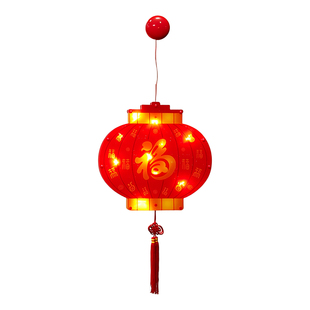 新款吸盘灯福字彩灯过年室内春节装饰红灯笼LED发光场景装饰布置