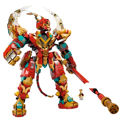 乐高积木齐天大圣进阶决战机甲