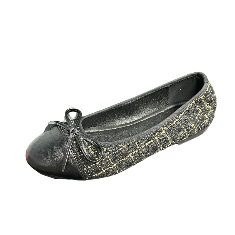 Aee/爱意法式小香风单鞋女鞋子秋季平底圆头乐福鞋舒适百搭