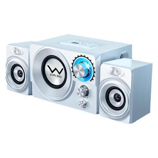 赛达低音炮电脑用音响音箱台式小型家用蓝牙木质有源线2.1笔记本