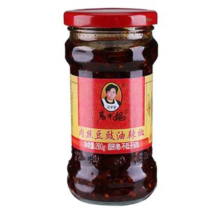 陶华碧老干妈肉丝豆豉280g清仓香辣瓶装贵州辣椒特产拌面下饭辣酱