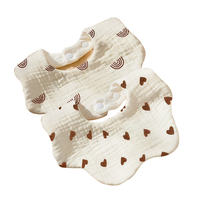 新生婴儿纯棉围嘴口水巾纱布透气