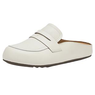 热风勃肯鞋半拖女2025年秋季新款休闲包头拖鞋外穿平底一脚蹬女鞋