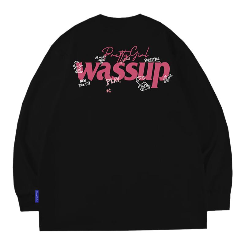 涂鸦小手潮牌t恤WASSUPHEODS