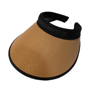 夏季pvc黑胶防晒太阳帽女款防风户外骑车运动大檐遮阳空顶帽子潮