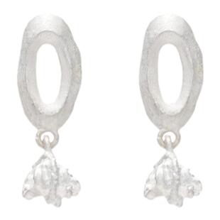 Dare买手店 empress47 正品 银镜肌理耳钉女纯银小众原创