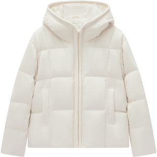 爱居兔显贵轻奢简约短款羽绒服2025年冬季新款女时尚短冬外套