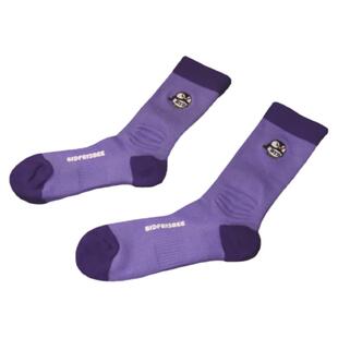 飞盘运动袜 Bidfrisbee 海鹦专业袜 紫色系 精梳棉弹力压力袜