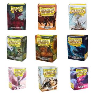 龙盾纯色磨砂卡套牌套 宝可梦 万智牌尺寸 进口100张 WS 三国杀