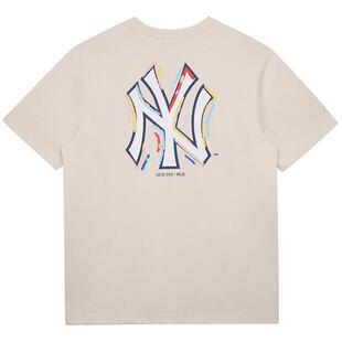 New Era纽亦华春夏重磅MLB系列短袖T恤NY情侣运动印花潮流男女