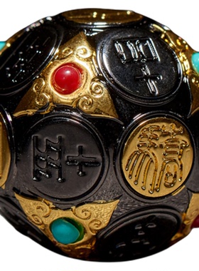 河北博物院西汉错金镶嵌铜骰摆件