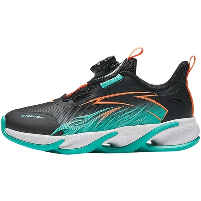 安踏儿童男小童跑鞋2025冬季新款革面赤焰防滑耐磨儿童运动跑步鞋