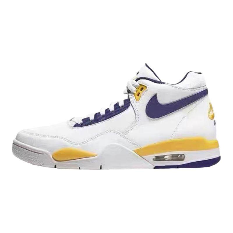 Nike/耐克 Flight Legacy AJ4兄弟湖人高帮气垫篮球鞋 BQ4212-102