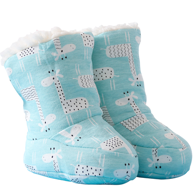 婴儿秋冬长筒棉鞋系带童步裤长袜