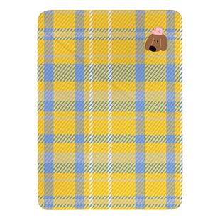 九点半复古格纹腊肠狗Y型磁吸可拆分适用苹果2025新款iPadair6/5mini7/小米保护壳分离隐藏笔槽防弯亚克力