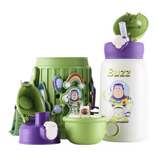 杯具熊儿童保温杯巴斯光年吸管水杯幼儿园学生运动水杯壶学饮杯