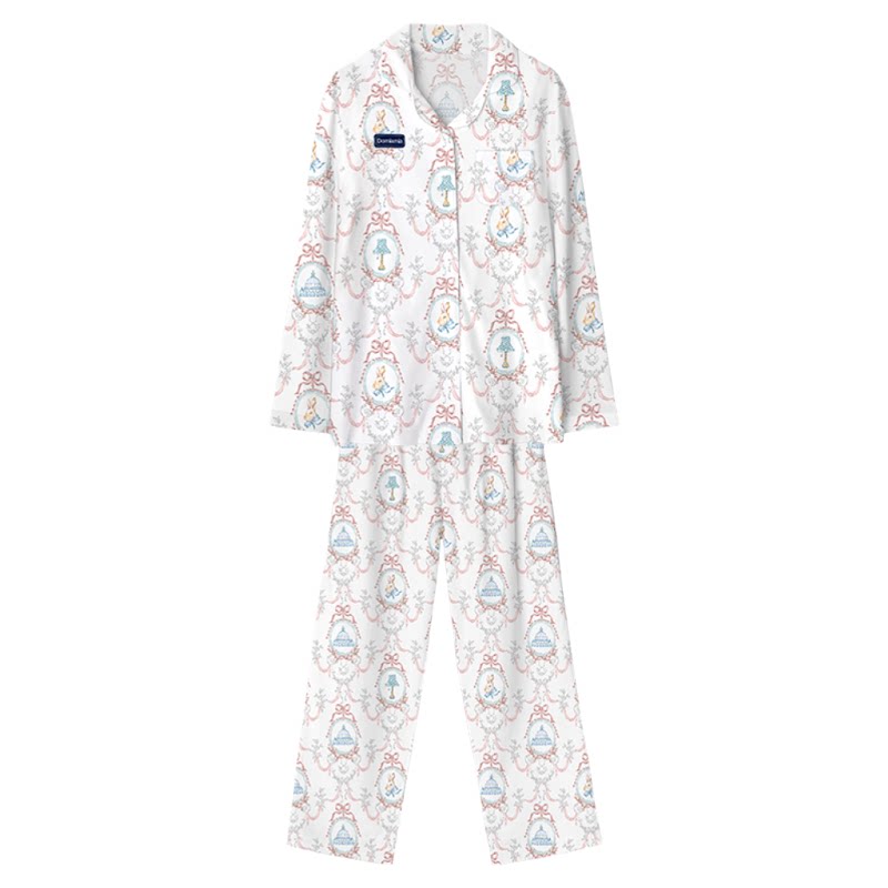 Domiamia纱布月子服春夏薄款竹棉纱布透气哺乳孕妇睡衣产后家居服