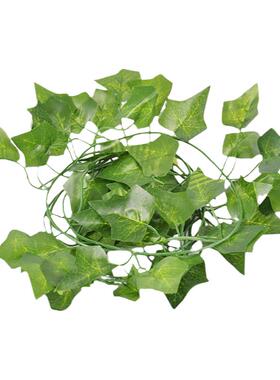 绿色植物室内吊顶树叶爬山虎藤条