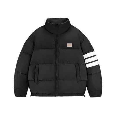 iconslab基础版条纹宽松羽绒服