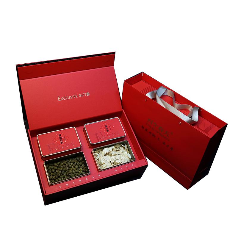 【礼品礼盒】四个春天铁皮石斛西洋参退休礼物见家长岳父母送礼