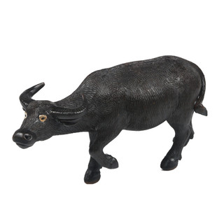 石湾公仔陶瓷水牛卧牛客厅家居动物工艺品送礼风水吉祥物镇宅摆件