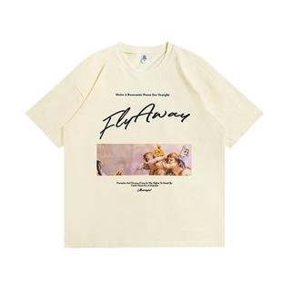 YUZI鱼子上衣T恤短袖大码女装微胖mm妹显瘦遮肉200斤印花百搭透气