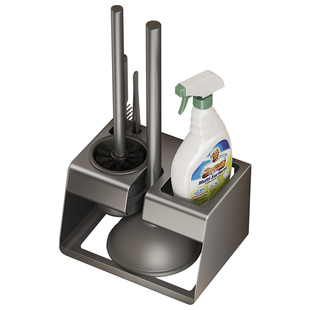 吸盘马桶刷置物架免打孔卫生间壁挂式家用厕所无死角清洁马桶神器