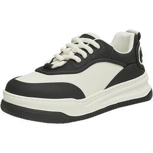 天美意厚底增高运动板鞋男女同款加绒休闲鞋2025秋季新款BK271AM5