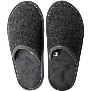保暖羊毛拖鞋居家秋冬季包头透气室内防滑静音男士大码棉拖情侣款