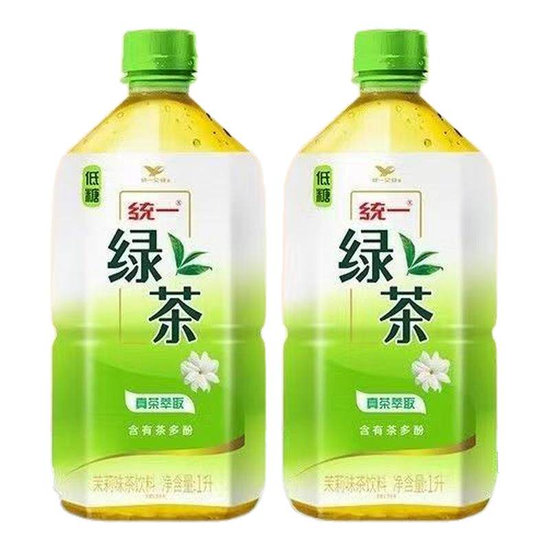 统一绿茶1L*8瓶解腻茶饮料