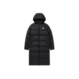 匹克羽绒服长款男冬季新款户外加绒连帽保暖加厚鸭绒外套女运动服