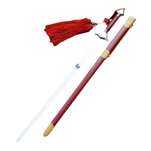 太极剑女式武术表演剑舞蹈软剑未开刃女晨练软响剑宝剑古风道具剑