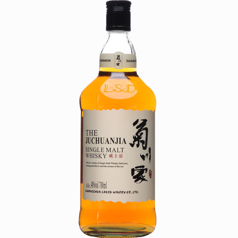 洋酒威士忌酒菊川家700ml*2瓶40度烈酒日式风套装组合正品可乐桶