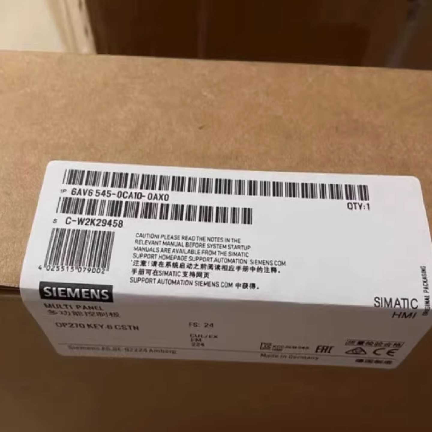议价西门子触摸屏TP 270 6AV6545-0CA10-0AX0现货 6AV65450CA100A