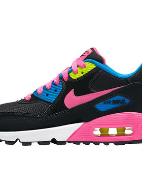 Nike/耐克正品AirMax90新款黑粉色训练运动经典板鞋724855-004