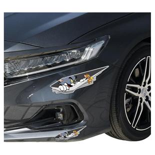 汽车贴纸划痕遮挡遮盖防水贴画车身车门电动摩托车卡通个性创意补