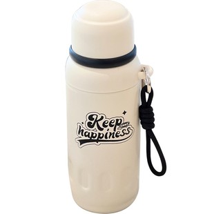 象普女不锈钢保温杯一杯三用便携男泡茶杯学生直饮水壶