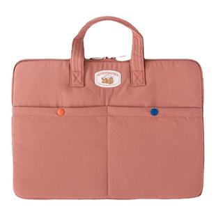 韩国romane简约纯色防水手提11寸iPad Pro平板12.9电脑键盘包13.3苹果MacBook Pro防震15.6通用笔记本收纳包