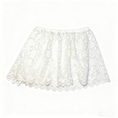 白色蕾丝半身裙女短裙叠穿