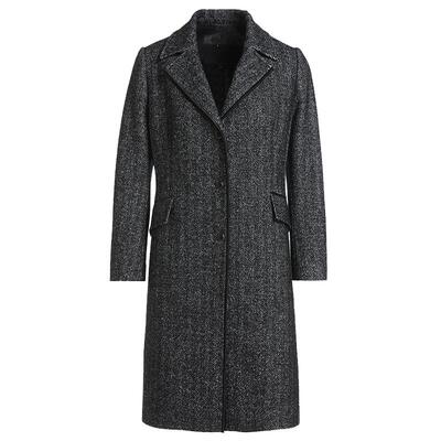 乔万尼2026春装新款羊毛大衣人字纹商务休闲款亲肤细腻EI4A647