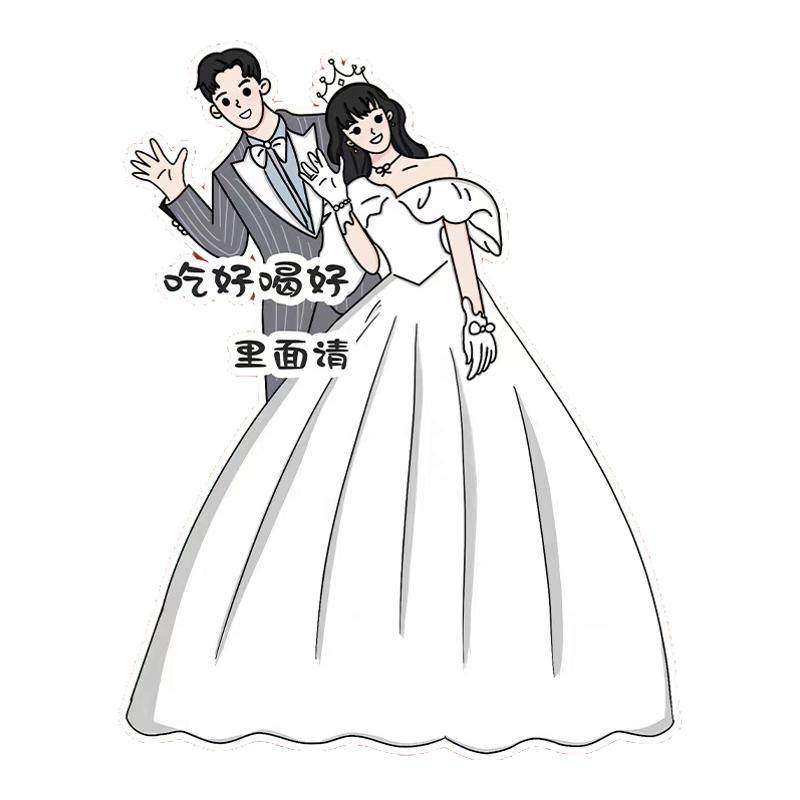 婚礼留影区结婚宴kt板订婚背景墙