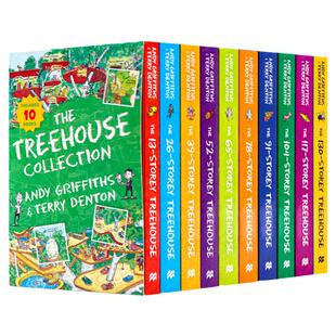 小屁孩树屋历险记1-13册 英文原版 The Treehouse Collection 疯狂树屋历险记 桥梁章节书 畅销插图读物 搭小屁孩日记