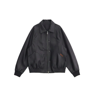 SPEAR YOUTH“nana”韩系黑色pu皮衣宽松休闲百搭外套复古上衣